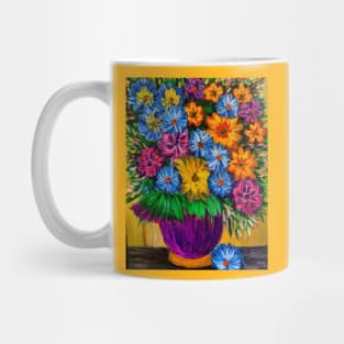 Fun and colorful abstract flowers Mug